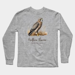 Northern Harrier - The Bird Lover Collection Long Sleeve T-Shirt